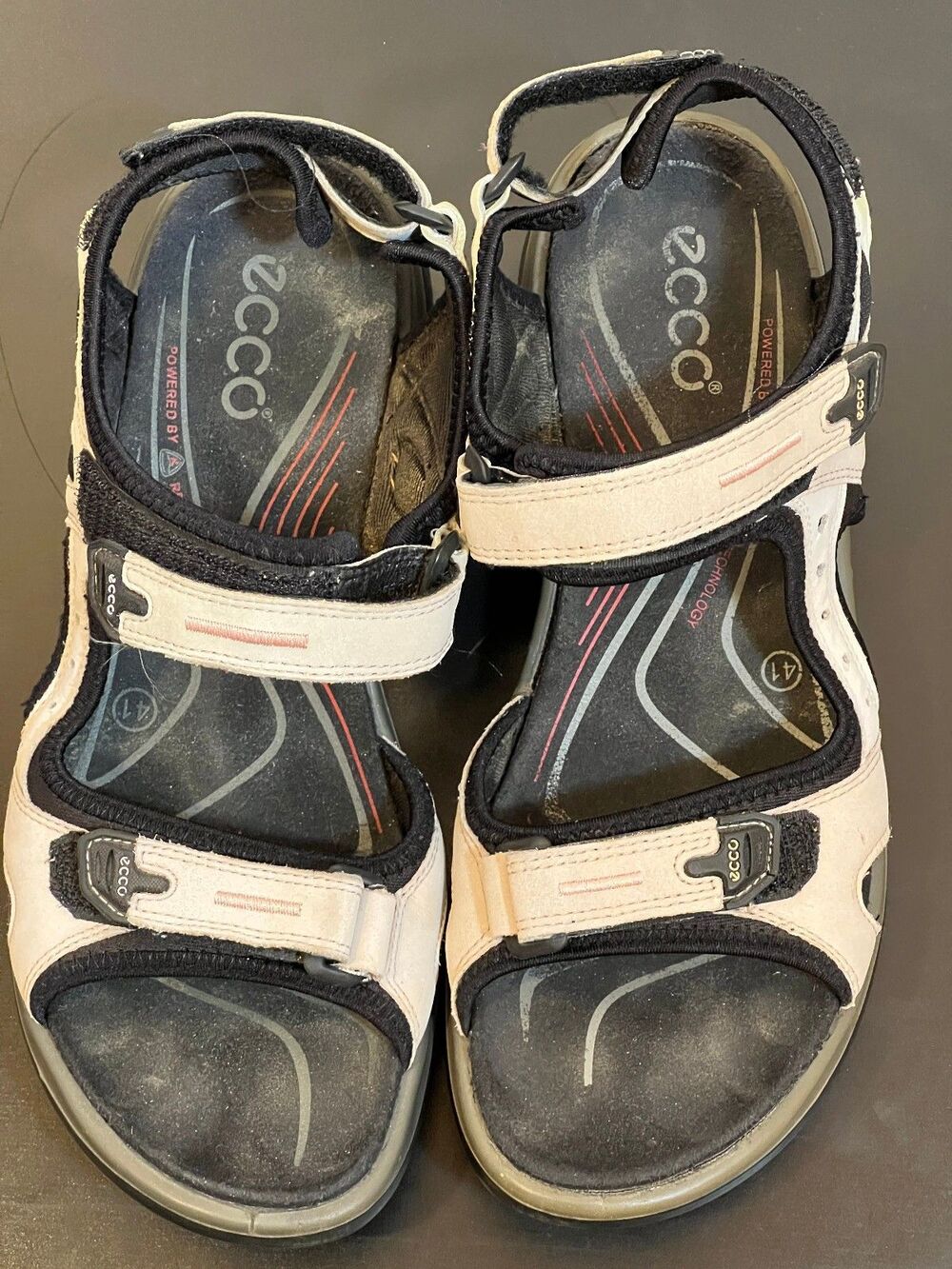 Ecco Yucatan Hiking Walking Sandals Receptor Beige Womens Size 41 US 9.5 - 10